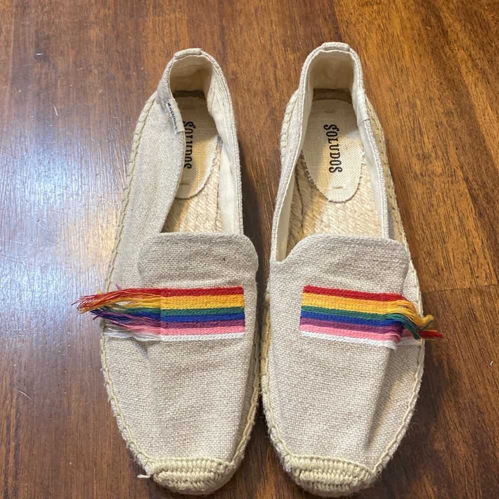 Soludos Rainbow Platform Espadrilles sz. 8 women’s